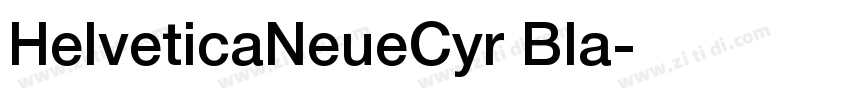 HelveticaNeueCyr Bla字体转换